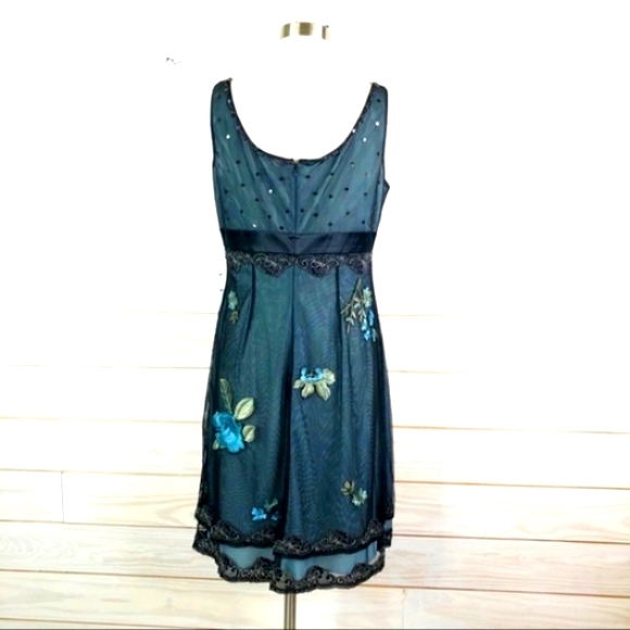 ADRIANNA PAPELL EMBROIDERED DRESS, GEORGEOUS! - Picture 1 of 5